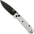 Benchmade Mini Bugout S30V Black Cerakote foldekniv, white grivory