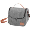 24hShop Gråmelert kjølebag med aluminiumsfôr