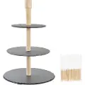 Home Decor 3-etasjers Serveringsfat For Snacks 28x28x39.5 Cm
