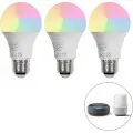 LUEDD Sett med 3 smarte E27 LED-pærer A60 Matt RGBW 8,5W 806lm 2700K