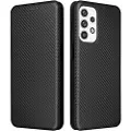 Mtp Products Samsung Galaxy A23 Flip-deksel - Karbonfiber - Svart