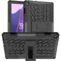 Mtp Products Anti-Skli Lenovo Tab M10 Gen 3 Hybrid-deksel med Stativ - Svart