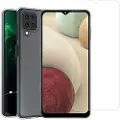 Saii 2-i-1 Samsung Galaxy A12 TPU-deksel & Beskyttelsesglass