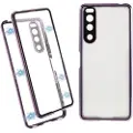 Mtp Products Sony Xperia 5 IV Magnetic Deksel med Herdet Glass Bakbeskytter - Lilla