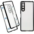 Mtp Products Sony Xperia 5 IV Magnetic Deksel med Herdet Glass Bakbeskytter - Svart