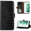 Mtp Products Crocodile Series Huawei Mate 50 Pro Lommebok-deksel I Lær med RFID - Svart