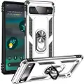 Mtp Products Google Pixel 6a Hybrid-deksel med Metall Stativ - Sølv