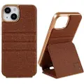 Mtp Products X-Level Journey iPhone 14 Plus Vertikalt Flip-Deksel - Brun