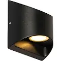 QAZQA Moderne utendørs vegglampe svart inkl. LED 2-lys IP54 - Mal