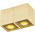 QAZQA Designspotlight gull 2-lys - Qubo Honey