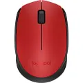 Logitech M171 - Mus - trådløs - 2.4 GHz - USB trådløs mottaker - svart, rød