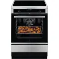 Electrolux 600 SteamBake Induksjonstopp 60x60 cm Pyrolytisk rengjøring SteamBake LKI6489NOX
