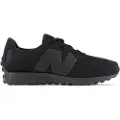 New Balance unisex for kids. GS327V1 Shoes 327 black (20 W), Flat, Laces, Casual, Sport, children's fashion