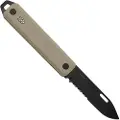 The James Brand The Ellis Slim - Coyote Tan / Black / G10 / Serrated foldekniv