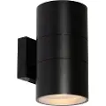QAZQA Moderne utendørs vegglampe svart 2-lys AR111 IP44 - Duo