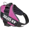 Julius-K9 K9 IDC sele, str.: Baby 1, mørk pink, 29-36 cm