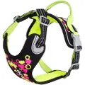 Hurtta Weekend Warrior Neon sele licorice 60-80 cm