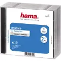Hama CD Double Jewel Case Standard, Pack 5, 2 disker, Gjennomsiktig