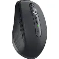 Logitech MX Anywhere 3S - Mus - optisk - 6 knapper - trådløs - Bluetooth - grafitt