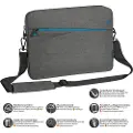 Pedea Fashion - Eske for nettbrett - nylon - grå - 12.9 - for Apple 12.9-inch iPad Pro (1. generasjon, 2. generasjon)