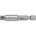 Wera 870/4 Verktøyskaft (forbindelsesdel), sekskantskaft, 25,4 / 4 mm (1 / 4), sekskantskaft, 6,35 mm (0,25), 1 stk, 50 mm