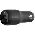 Belkin BOOST UP Dual Car Charger with PPS 37W - Bilstrømadapter - 37 watt - PD 3.0 - 2 utgangskontakter (USB, 24 pin USB-C)