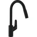Hansgrohe Focus M41 køkkenarmatur 240 med udtræk 2jet mat sort