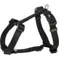 Trixie Premium H-sele, L–XL: 75–120 cm/25 mm, sort