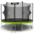 Zipro Trampolin med net og stige Ø374cm + pose til sko