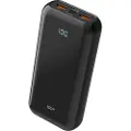 Silicon Power QS28 power bank - Li-pol - 2 x USB 24 pin USB-C - 18 Watt Nødlader - Svart - 20000 mAh