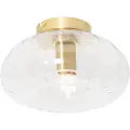 QAZQA Art Deco taklampe gull med glass - Ayesha