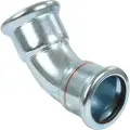 VSH Fittings BV Xpr carbon elbow 45 deg. ff 28