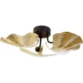QAZQA Oriental taklampe messing med sort 3-lys - Louka