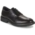Fluchos for man. F0630_SIER_NEGR Belgian leather shoes F0630 black (44), Laces, Casual