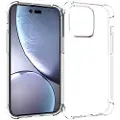 Mtp Products Støtsikkert iPhone 14 Pro TPU-deksel - Gjennomsiktig