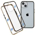 Mtp Products iPhone 14 Plus Magnetic Deksel med Herdet Glass - Gull