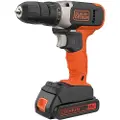 Black & Decker Drill/driver med 18V Lithium-ion 1,5AH