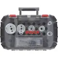 Bosch Progressor for Wood and Metal Electrician - Hullsagsett - for tre, metall, plast, tørrmur, rustfritt stål, ikke-jernholdig metall - 9 deler - 25 mm, 68 mm, 38 mm, 44 mm, 83 mm, 19 mm