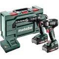 Metabo Combo Set SB 18 + SSD 18 LT 200 BL - Trådløs slagbormaskin, trådløs slagnøkkel inkludert batteri, inkludert lader (685197000)