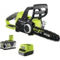 Ryobi RCS18X3050F, 30 cm, 10 m/s, Sort, Lysegrønn, Batteri, 5 Ah, 18 V