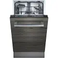 Siemens iQ100 SP61IX05KE - Oppvaskmaskin - innebygd - Nisje - bredde: 45 cm - dybde: 55 cm - høyde: 81.5 cm - svart