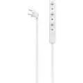 Hama 00223020, 3 AC-utganger, 2,5 m, Koblet med ledninger (ikke trådløs), Hvit