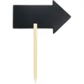 Securit FBS-ARROW, Melamine, Harpiks, Velcro mappe, Sort