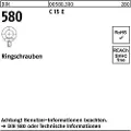 Lemvigh-Muller M12 DIN 580 C15E sort øjebolt - (10 stk.)