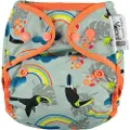 CLOSE CABOO Lukk Caboo bleier Trekk, gjenbruksbleie Pop-in AIO Toucan med trykknapper 4,5-16 kg, 1 stk.
