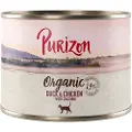 Purizon økologisk 6 x 200 g - øko-and og øko-kylling med øko-squash