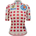 Santini Tour De France Femme Avec Zwift Gpm Leader Kort Ermet Trøye