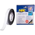 Hpx dobbeltklæbende tape sort, 25mm x 10m