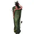Cocoon MummyLiner, 100% Silke, mørk olivengrønn