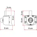 Fiamma Safe Door Guardian Ducato >2009 Toalettlokk